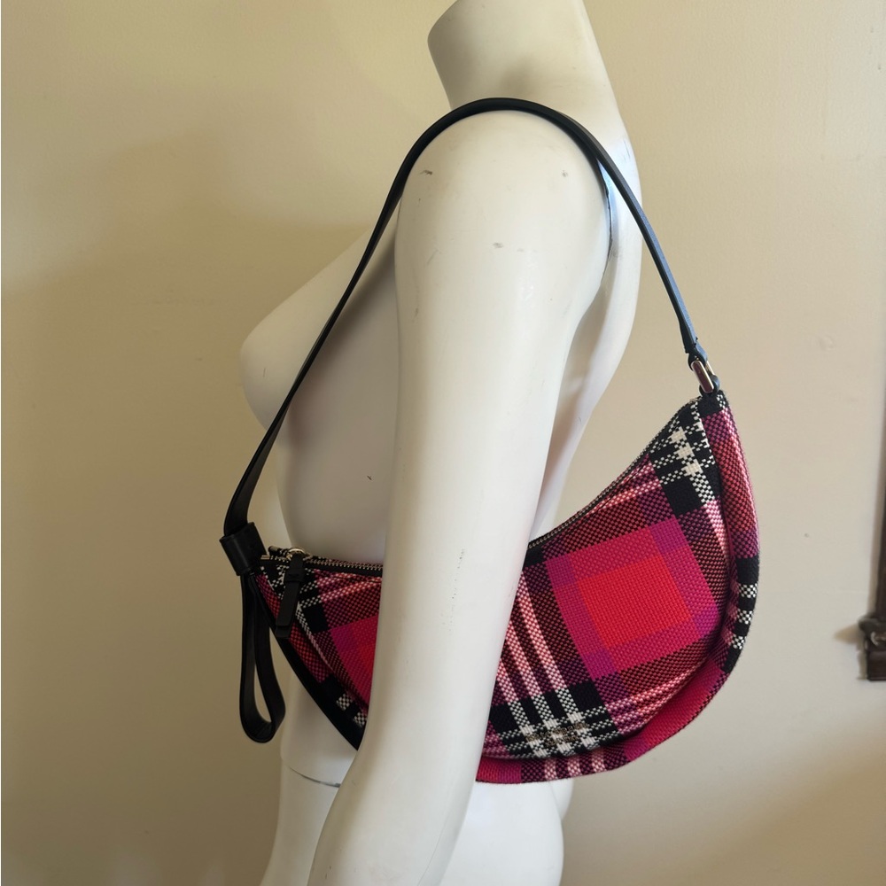 Kate Spade smile small foliage plaid shoulder bag ~NWT~